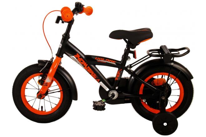 Rower dziecięcy Volare Thombike - chłopcy - 12 cali - Czarny pomarańczowy