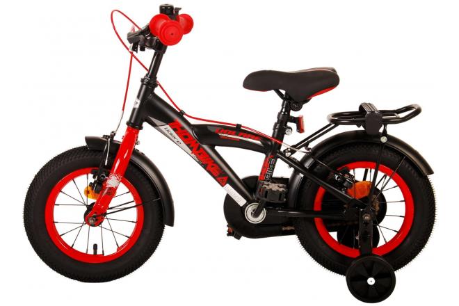 Rower dziecięcy Volare Thombike - Chłopcy - 12 cali - Black Red - Hamulce dwuręczne