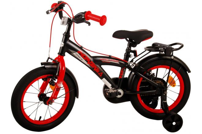 Rower dziecięcy Volare Thombike - Chłopcy - 14 cali - Black Red - Hamulce dwuręczne