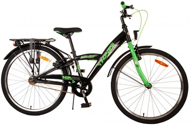 Rower dziecięcy Volare Thombike - Chłopcy - 24 cale - Black Green - Dwa hamulce ręczne