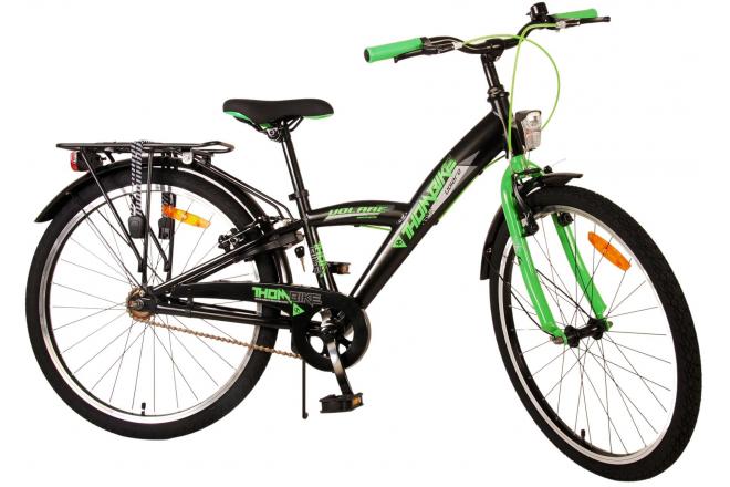 Rower dziecięcy Volare Thombike - Chłopcy - 24 cale - Black Green - Dwa hamulce ręczne