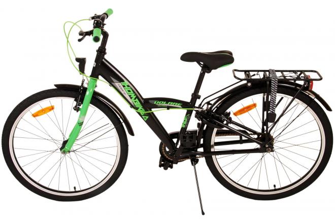 Rower dziecięcy Volare Thombike - Chłopcy - 24 cale - Black Green - Dwa hamulce ręczne