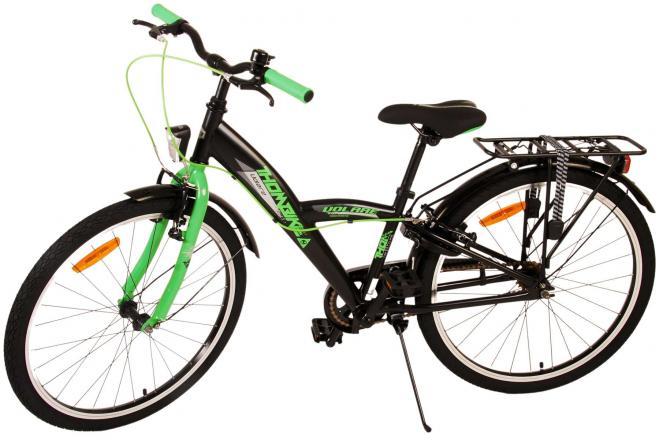 Rower dziecięcy Volare Thombike - Chłopcy - 24 cale - Black Green - Dwa hamulce ręczne