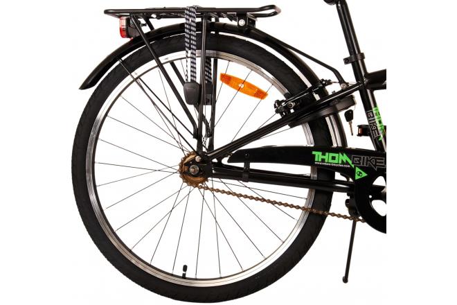 Rower dziecięcy Volare Thombike - Chłopcy - 24 cale - Black Green - Dwa hamulce ręczne