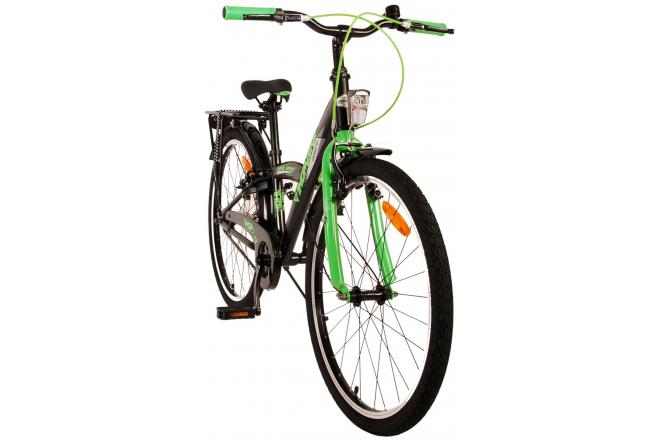 Rower dziecięcy Volare Thombike - Chłopcy - 24 cale - Black Green - Dwa hamulce ręczne