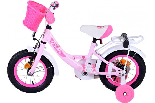 Rower dziecięcy Volare Ashley - dziewczęcy - 12 cali - różowy