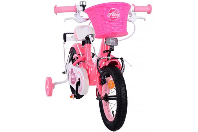 Rower dziecięcy Volare Ashley - Dziewczęcy - 12 cali - Różowy/Red - Dwa hamulce ręczne