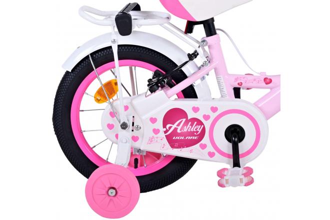 Rower dziecięcy Volare Ashley - dziewczęcy - 14 cali - różowy - hamulce dwuręczne