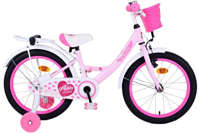 Rower dziecięcy Volare Ashley - dziewczęcy - 18 cali - różowy