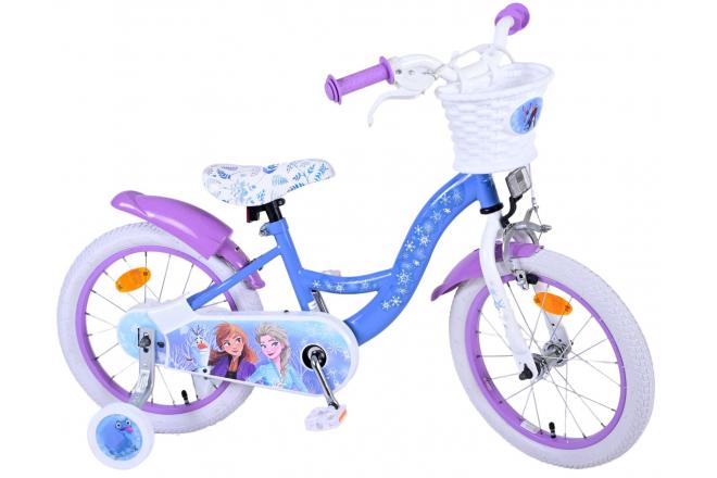 Rower dziecięcy Disney Frozen 2 - Dziewczęce - 16 cali - Niebieski / Fioletowy
