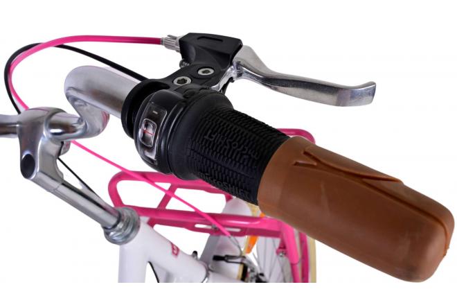 Volare Excellent Rower dziecięcy - dziewczęcy - 26 cali - biały - Shimano Nexus 3 przerzutki.