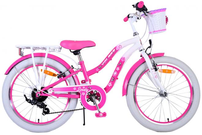 Rower dziecięcy Volare Lovely - dziewczęcy - 20 cali - różowy - 6 biegów