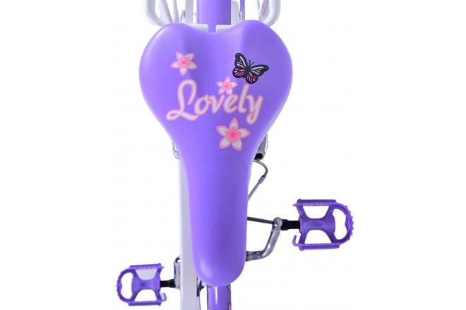 Rower dziecięcy Volare Lovely - dziewczęcy - 20 cali - fioletowy - dwa hamulce ręczne