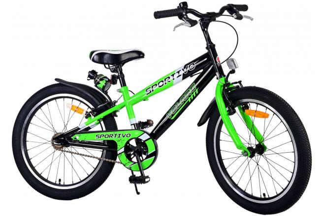 Rower dziecięcy Volare Sportivo - chłopcy - 20 cali - zielony - dwa hamulce ręczne