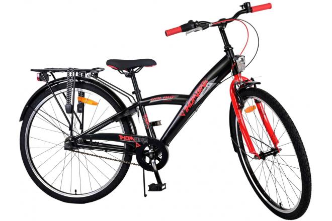 Rower dziecięcy Volare Thombike - Chłopcy - 26 cali - Black Red - 3 biegi