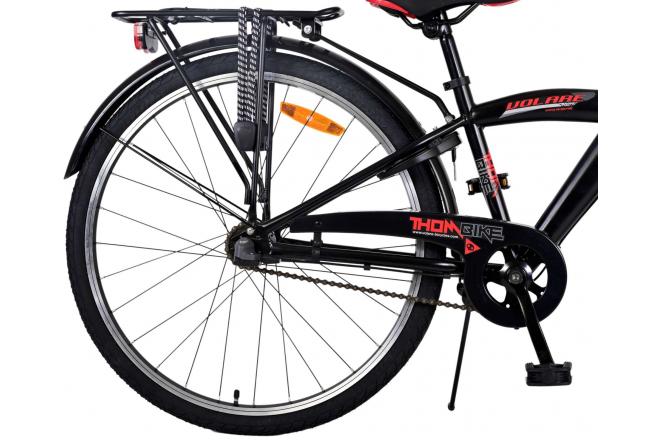 Rower dziecięcy Volare Thombike - Chłopcy - 26 cali - Black Red - 3 biegi