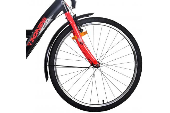 Rower dziecięcy Volare Thombike - Chłopcy - 26 cali - Black Red - 3 biegi