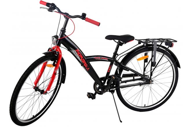 Rower dziecięcy Volare Thombike - Chłopcy - 26 cali - Black Red - 3 biegi