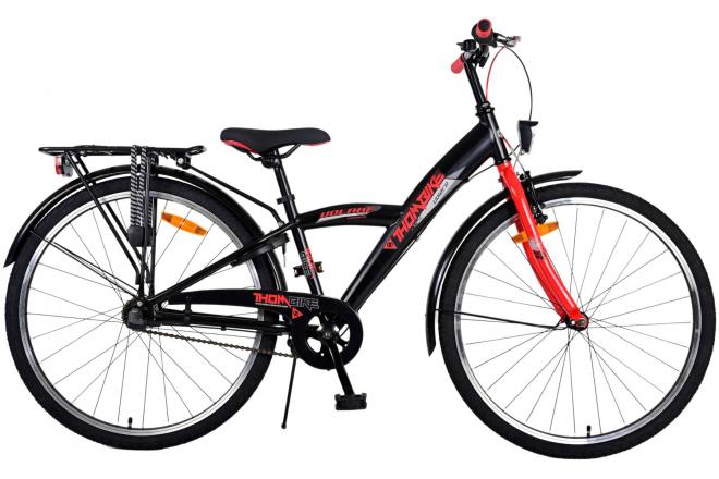 Rower dziecięcy Volare Thombike - Chłopcy - 26 cali - Black Red - 3 biegi