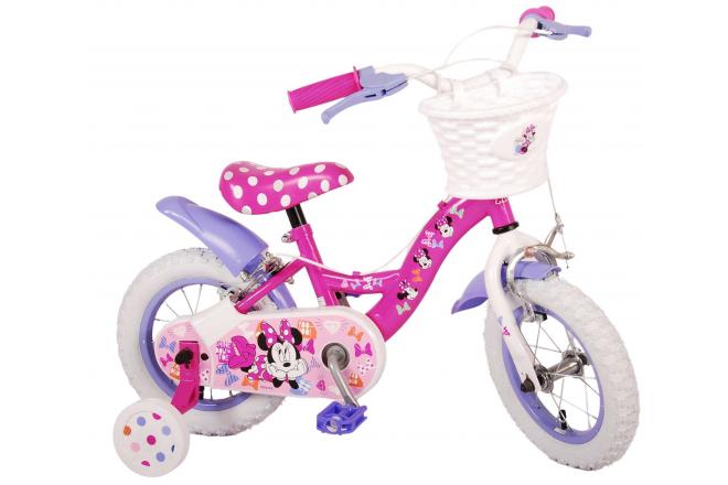 Disney Minnie Cutest Ever! Rower dziecięcy - Dziewczynki - 12 cali - Różowy - Dwa hamulce ręczne