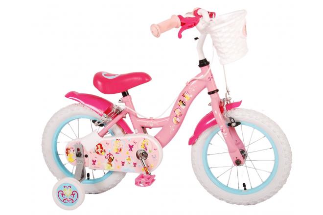 Rower dziecięcy Disney Princess - Dziewczynki - 14 cali - Różowy - Dwa hamulce ręczne