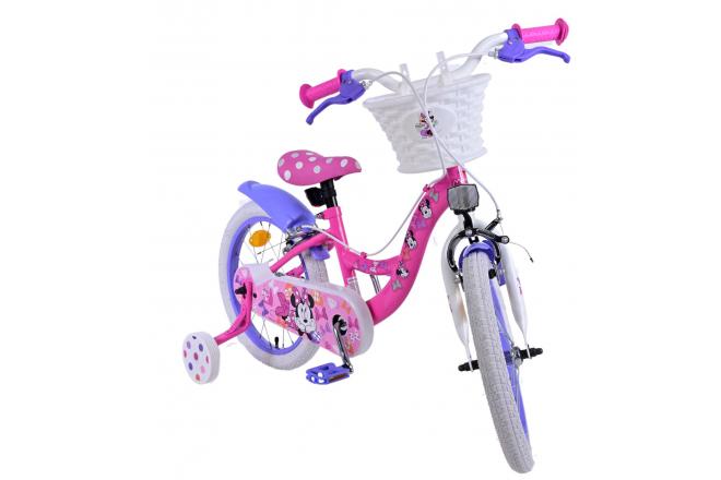 Rower dziecięcy Disney Minnie - Dziewczynki - 16 cali - Różowy - Dwa hamulce ręczne