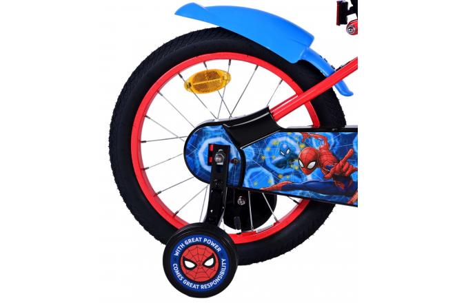 Rower dziecięcy Spider-Man - chłopcy - 16 cali - czerwony