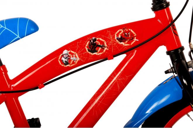 Rower dziecięcy Ultimate Spider-Man - chłopcy - 16 cali - niebieski/czerwony - dwa hamulce ręczne