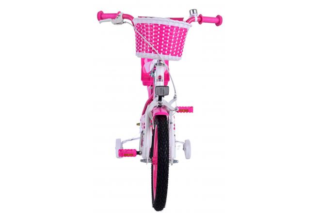 Rower dziecięcy Volare Lovely - Dziewczynki - 16 cali - Różowy Biały