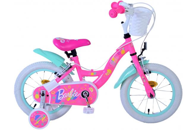 Rower dziecięcy Barbie - Dziewczynki - 14 cali - Różowy - Dwa hamulce ręczne