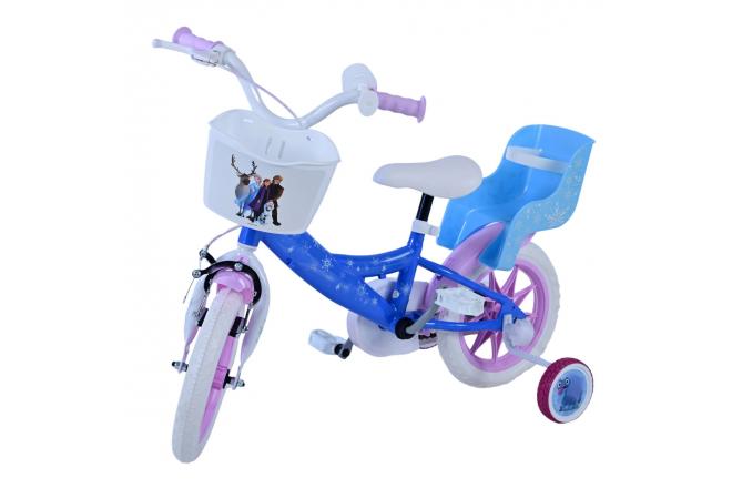 Rower dziecięcy Disney Frozen - Dziewczynki - 12 cali - Niebieski
