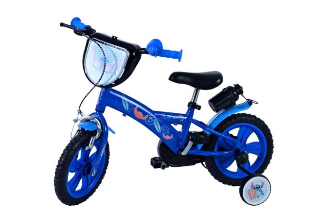 Rower dziecięcy Disney Stitch - chłopcy - 12 cali - niebieski