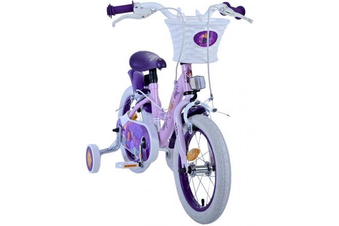 Rower dziecięcy Disney Wish - Dziewczynki - 14 cali - Fioletowy - Dwa hamulce ręczne