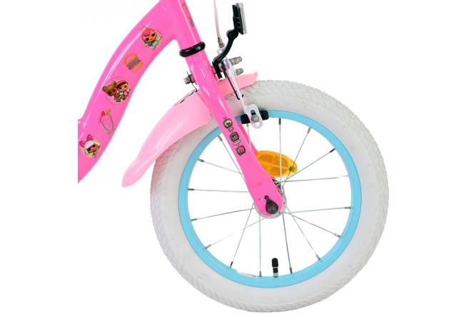 Rower dziecięcy LOL Surprise - Dziewczynki - 14 cali - Różowy