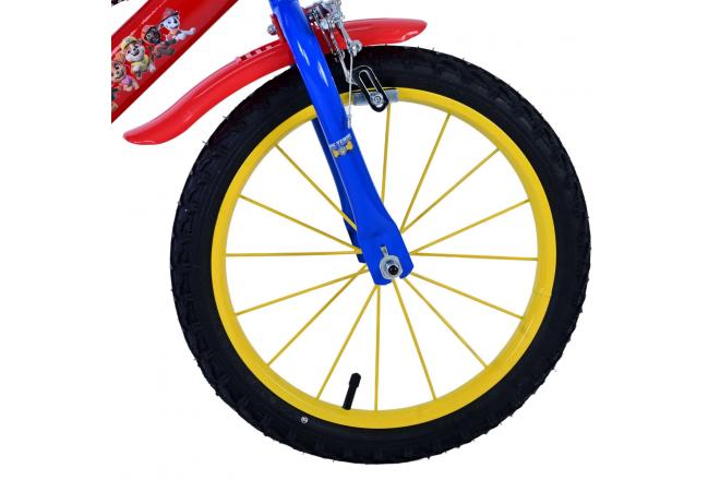 Rower dziecięcy Paw Patrol - Chłopcy - 16 cali - Czerwony - Dwa hamulce ręczne