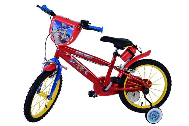 Rower dziecięcy Paw Patrol - Chłopcy - 16 cali - Czerwony - Dwa hamulce ręczne