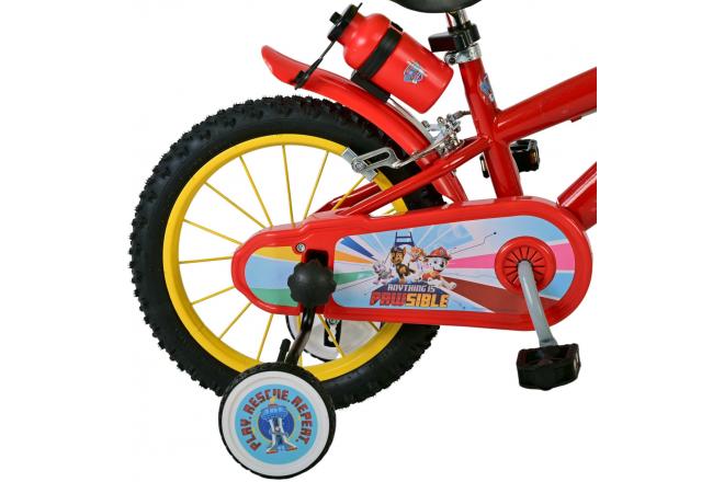 Rower dziecięcy Paw Patrol - Chłopcy - 14 cali - Czerwony - Dwa hamulce ręczne