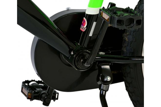 Rower dziecięcy Volare Sportivo - Chłopcy - 18 cali - Neon Green Black - Hamulce Dwuręczne