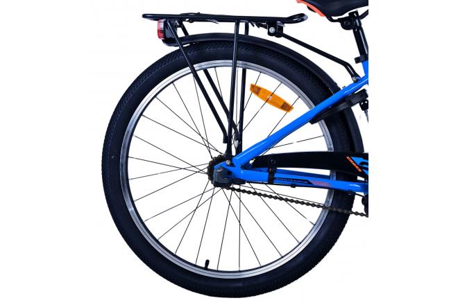 Volare Cross Kinderfiets - Jongens - 24 inch - Blauw - 3 versnellingen