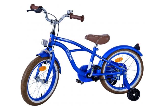 Rower dziecięcy Volare Blue Cruiser - chłopięcy - 16 cali - niebieski