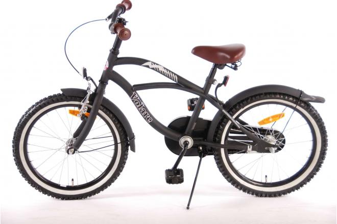 Rower dziecięcy Volare Black Cruiser - Chłopcy - 18 cali - Czarny - 95% zmontowane