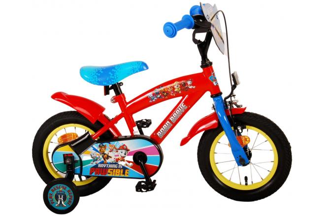 Rower dziecięcy Paw Patrol - Chłopcy - 12 cali - Czerwony / Niebieski [CLONE]