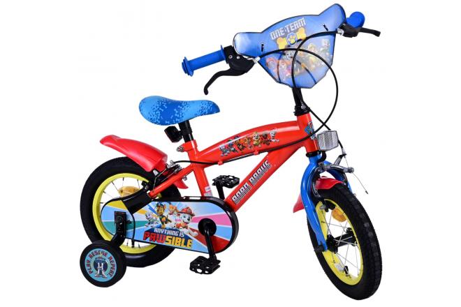 Rower dziecięcy Paw Patrol Chłopcy - 12 cali - Niebieski - Dwa hamulce reczne