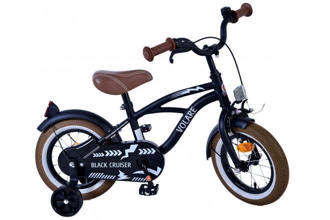 Rower dziecięcy Volare Black Cruiser - Chłopcy - 12 cali - Czarny [CLONE]