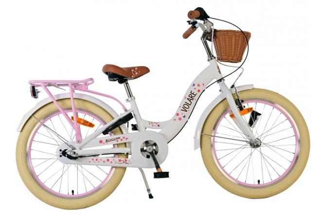 Rower dziecięcy Volare Blossom - Dziewczynki - 20 cali - Biały - Nexus 3 biegi