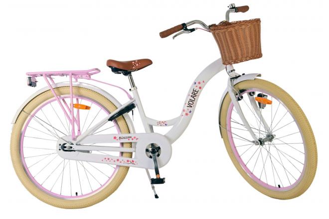 Rower dziecięcy Volare Blossom - dziewczęcy - 26 cali - biały