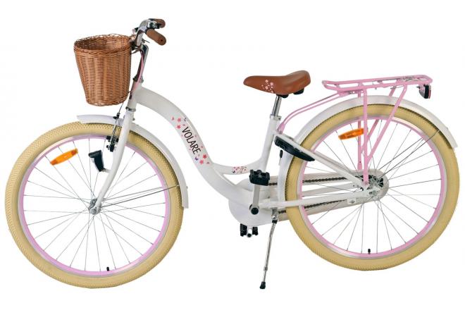 Rower dziecięcy Volare Blossom - dziewczęcy - 26 cali - biały