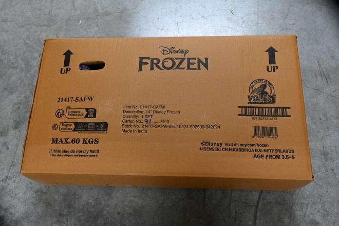 Rower dziecięcy Disney Frozen 2 - Dziewczynki - 14 cali - Niebieski/fioletowy - Dwa hamulce ręczne [CLONE] [CLONE]