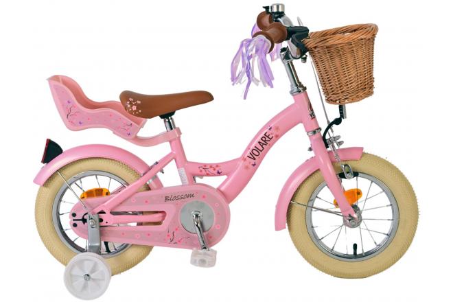 Rower dziecięcy Volare Blossom - Dziewczynki - 12 cali - Różowy [CLONE]