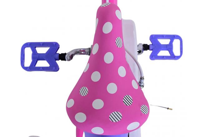 Disney Minnie Rower dziecięcy - Dziewczynki - 14 cali - Różowy - Dwa hamulce ręczne